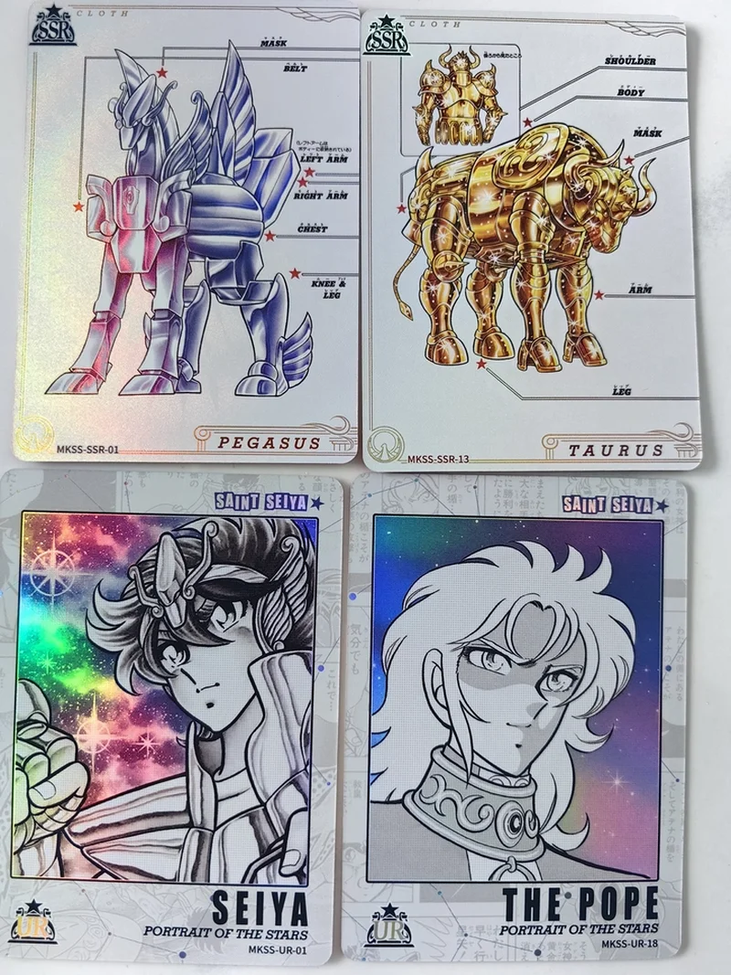 Kayou Saint Seiya Collectible Trading Cards Manga Version Stellar Pack First Volume Twelve Zodiac Official Anime Peripherals