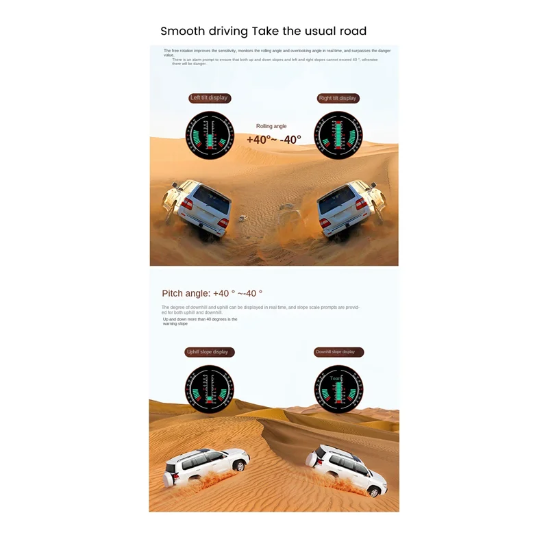 

Classy-P18 HUD Head Up Display Car 4X4inclinometer Off-Road GPS Tracker Speedometer Gradient Meter Auto Tools For All Car Spare