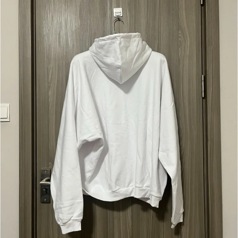 Modisches Kanye-Set mit Kapuzenpullover und Hose, schulterfrei, mit Buchstaben bedruckt, für Herren und Damen, gerades Jogginghose-Kapuzenpullover