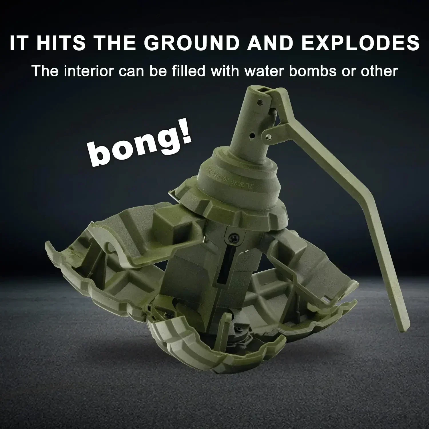 Tactical 2PCS MF36 F1 Grenade Model Airsoft Paintball Spring Powered Impact Grenade Toys for CS Game Children's Christmas Gift