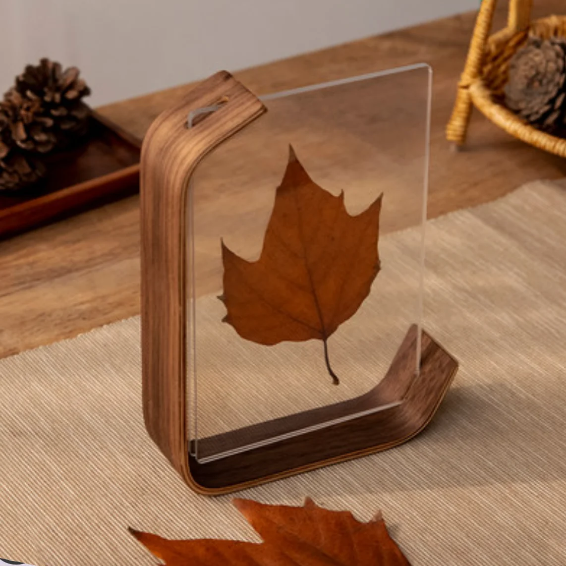 Texture Acrylic Wooden Photo Frame Herbarium Display Frame DIY Frame Photo Frames for Wedding Party Picture Frame Photo Decor