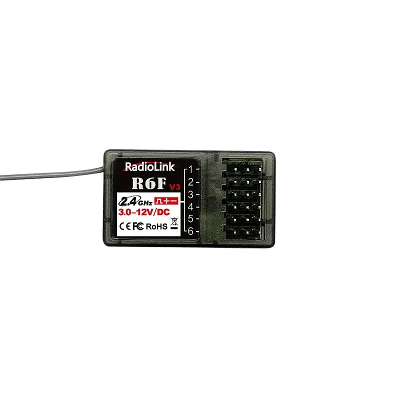 

Radiolink R6F V3 / R6FG V4 Gyro 2.4G 6CH Receiver for RC4GS RC6GS T8FB T8S Radio Controller RC Crawler Drifting DIY Parts