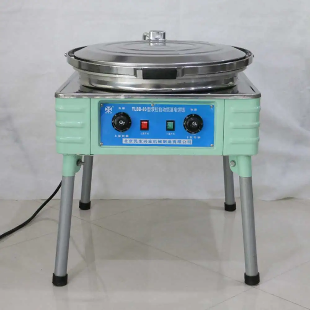 Commercial Electric Pancake Machine Cake Baking Pan Machine Vertical Desktop Double use