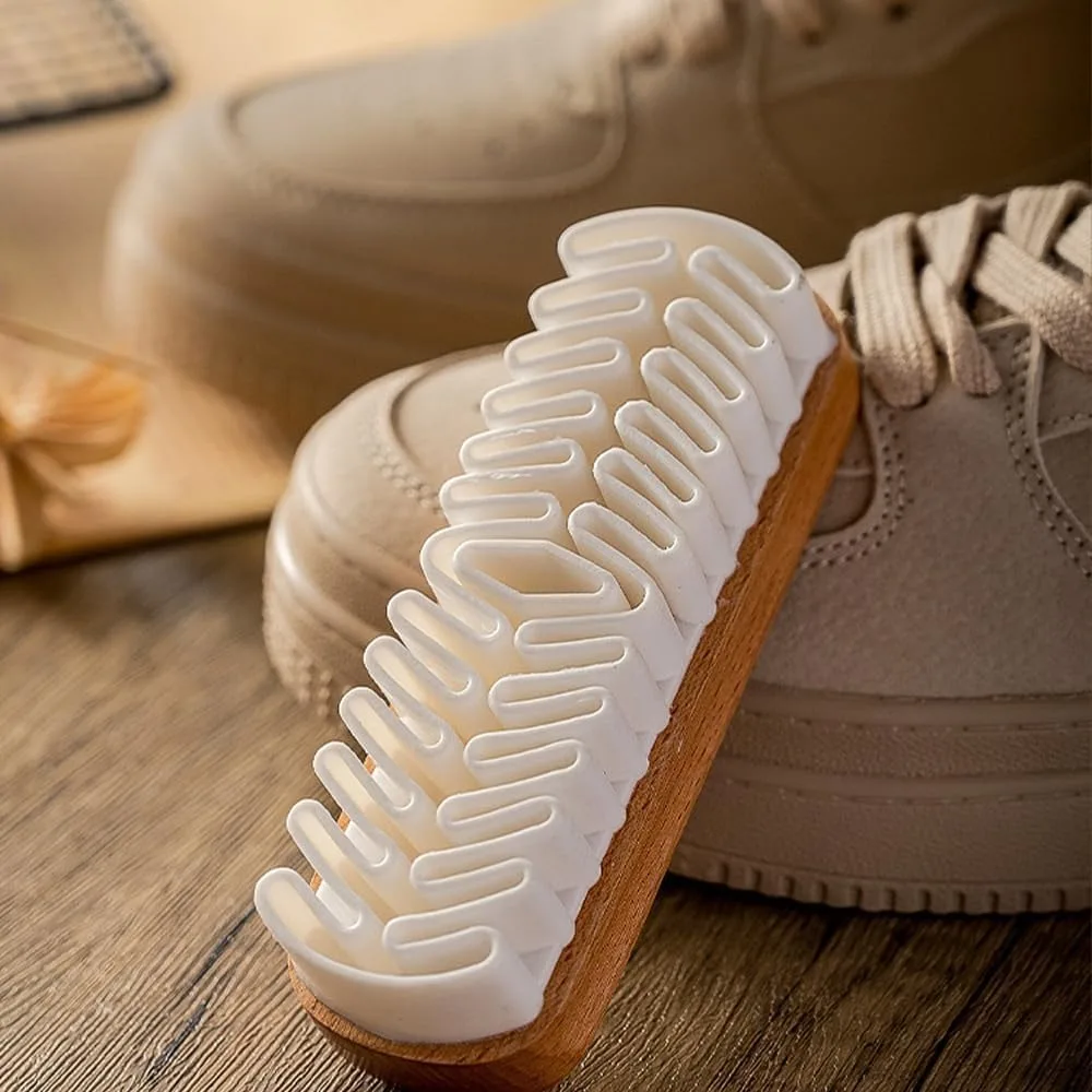 

3Pcs/Set With Eraser Suede Brush Kit Stain Removal Multifunctional Nubuck Brushes Kit Soft Brush Shoe Cleaning Brush Soft Brush