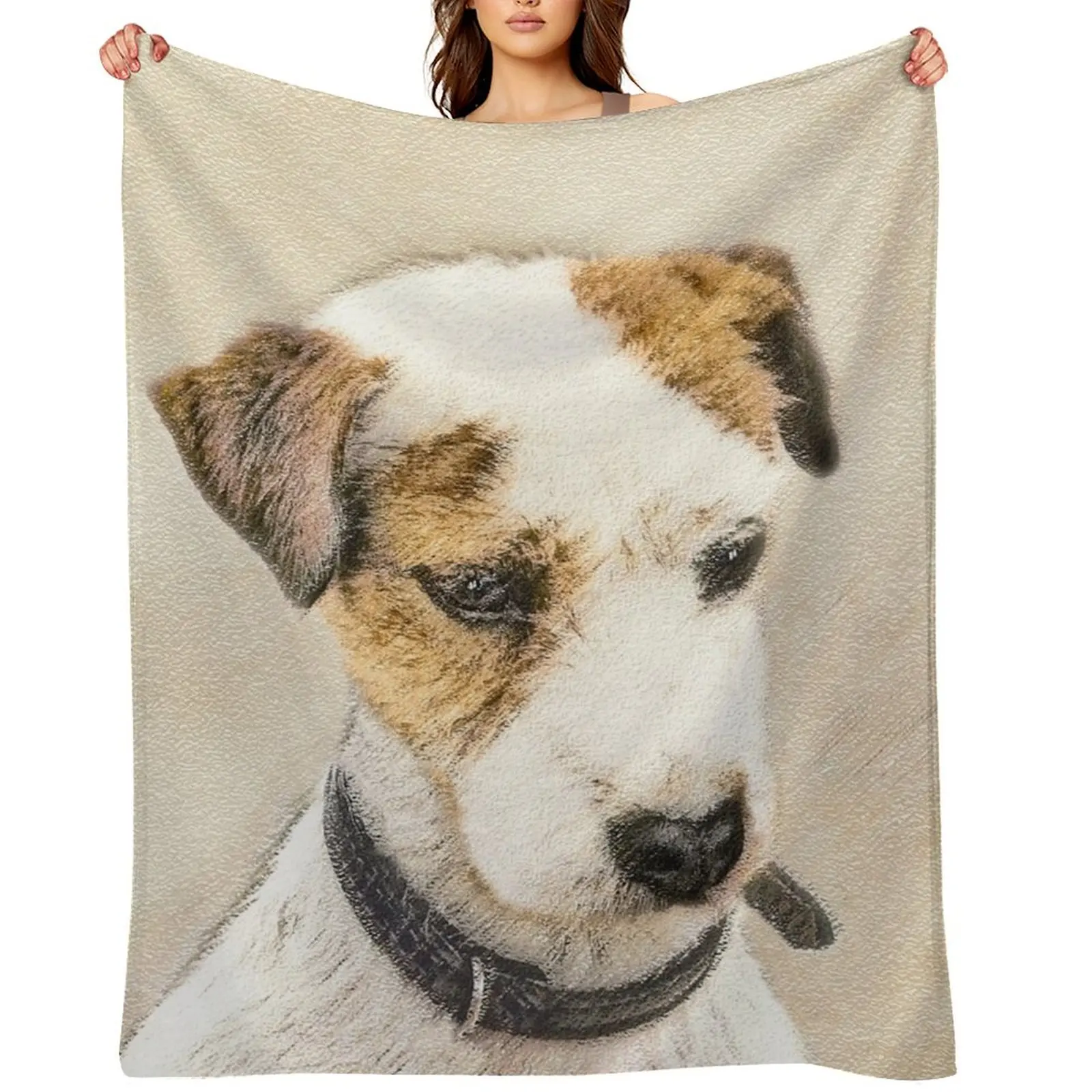 

Parson Jack Russell Terrier Throw Blanket Giant Sofa decorative funny gift Blankets