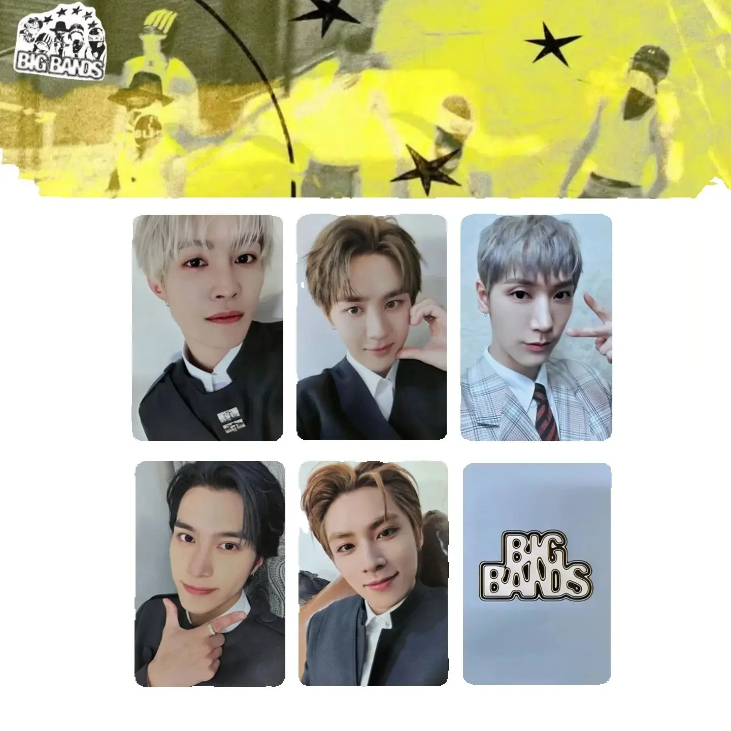 

WayV New Album BIG BANDS 5Pcs/Set Photocard High Quality INS Style Double Sides Printing LOMO Card KUN WINWIN Hendery KPOP Gift