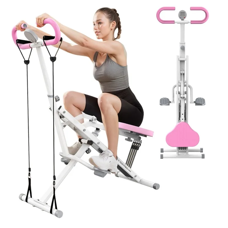 2025 High Quality Adjustable Squat Chair and Total Crunch Machine for Horse Riding and Sports Entertainment
