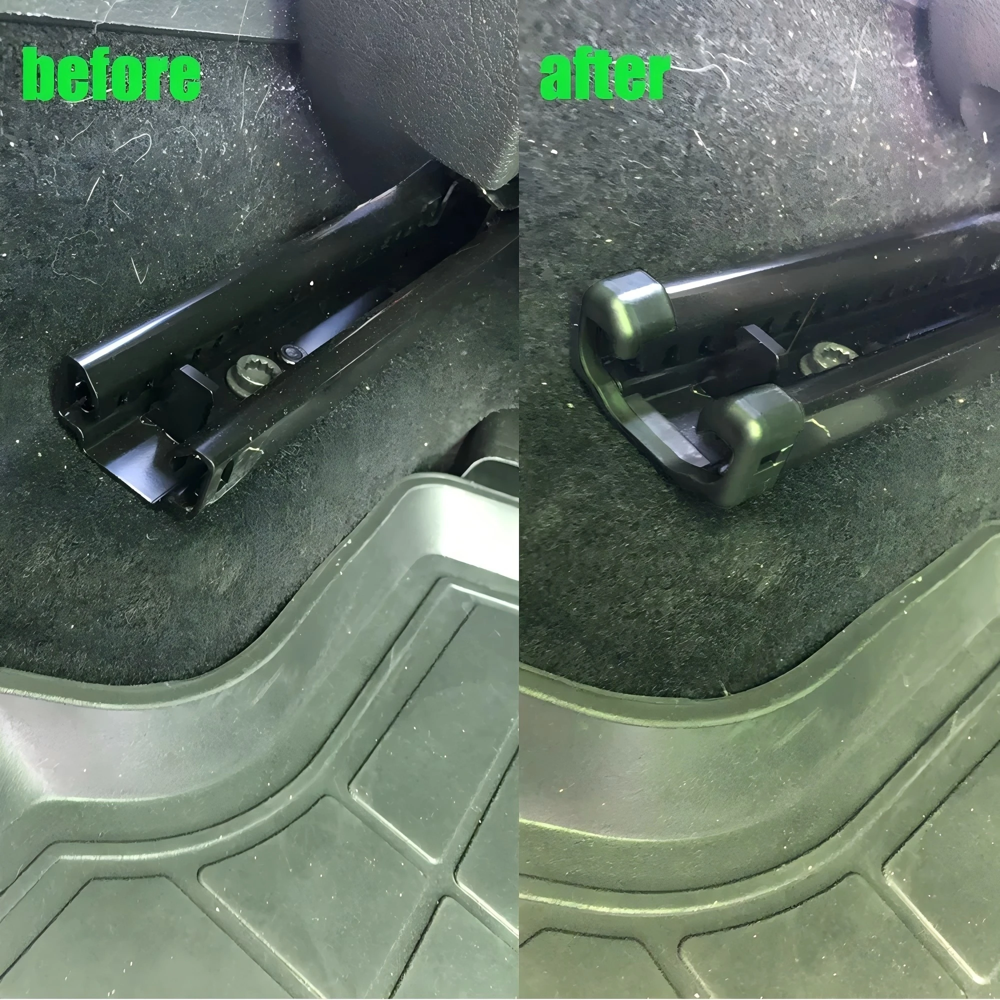 Für VW Tiguan 5N Polo Limousine 2010 2011 2012 - 2022 Polo Liftback Limousine GT Autositz-Gleitschienen-Schutzabdeckung – Detail 8