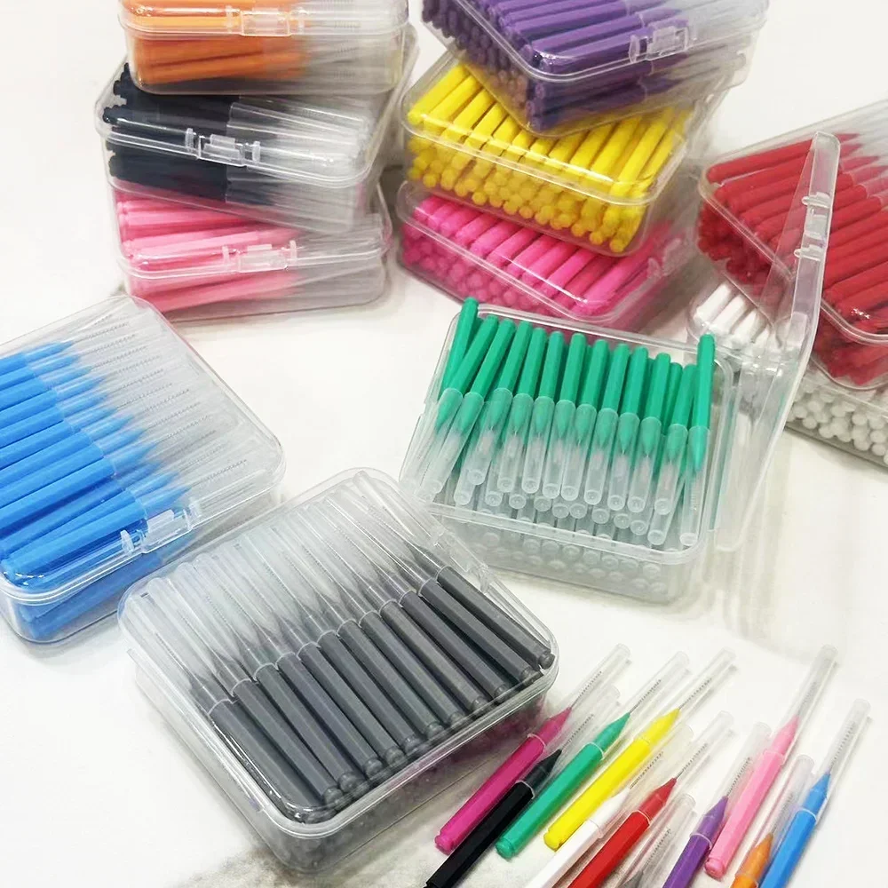 60Pcs Interdental Brushes Health Care Tooth Push-Pull Escova Removes Food And Plaque Better Teeth Oral Hygiene Tool Oral Care