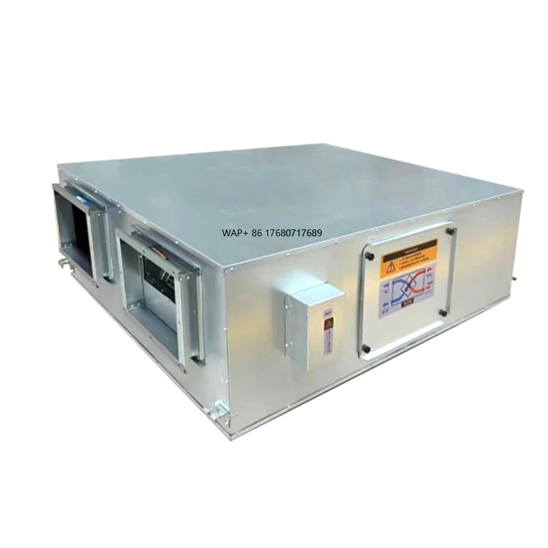 Kommerzielles Belüftungs-Komplettsystem mit 5000 m3/h Luftstrom. Geräuscharme Belüftung mit Frischluft-Hitzewiederherstellung