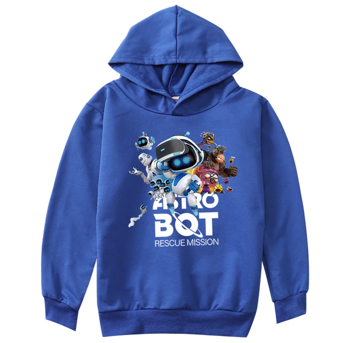 Cartoon Hoodies 2024 Game ASTRO BOT Hooded Sweatshirts Boy Girl Casual Pullover Kids Clothes Spring Fall Tops Children Clothing