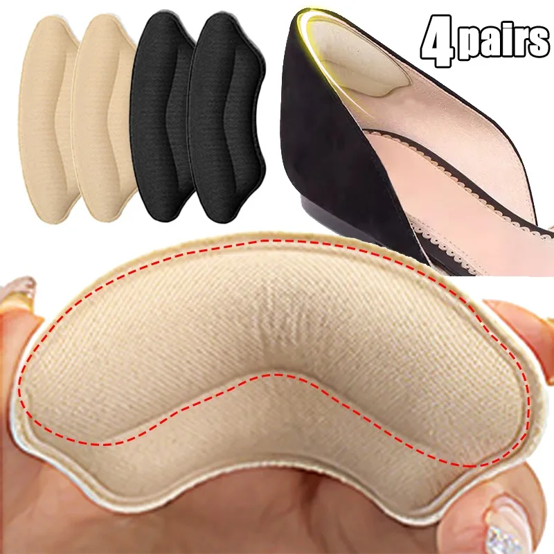 Inserts de talons de sport souples anti-usure, patchs de protection auto-adhésifs, outil de modification de la taille de la chaussure, coussinets de pieds pour talons, 1 paire, 2 paires, 4 paires