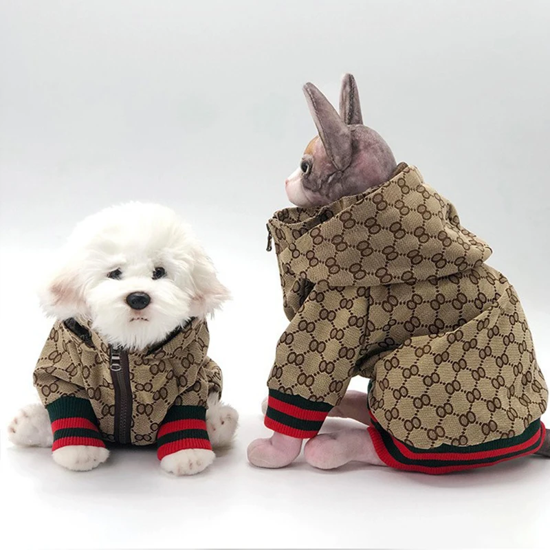 الخريف الشتاء سترة الحيوانات الأليفة هريرة الملابس جرو معطف البلدغ فصيل كورجي شيبا الكلب سترة واقية الموضة مصمم الملابس الفاخرة الكلب