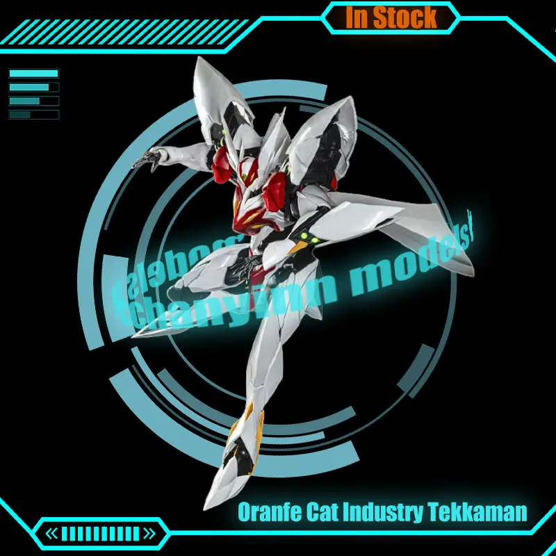 

In Stock Orange Cat Indystry Anime Figurine 22cm Tekkaman Action Figures Sharp Blade Assembly Model Kits Statue Special Kit Toys