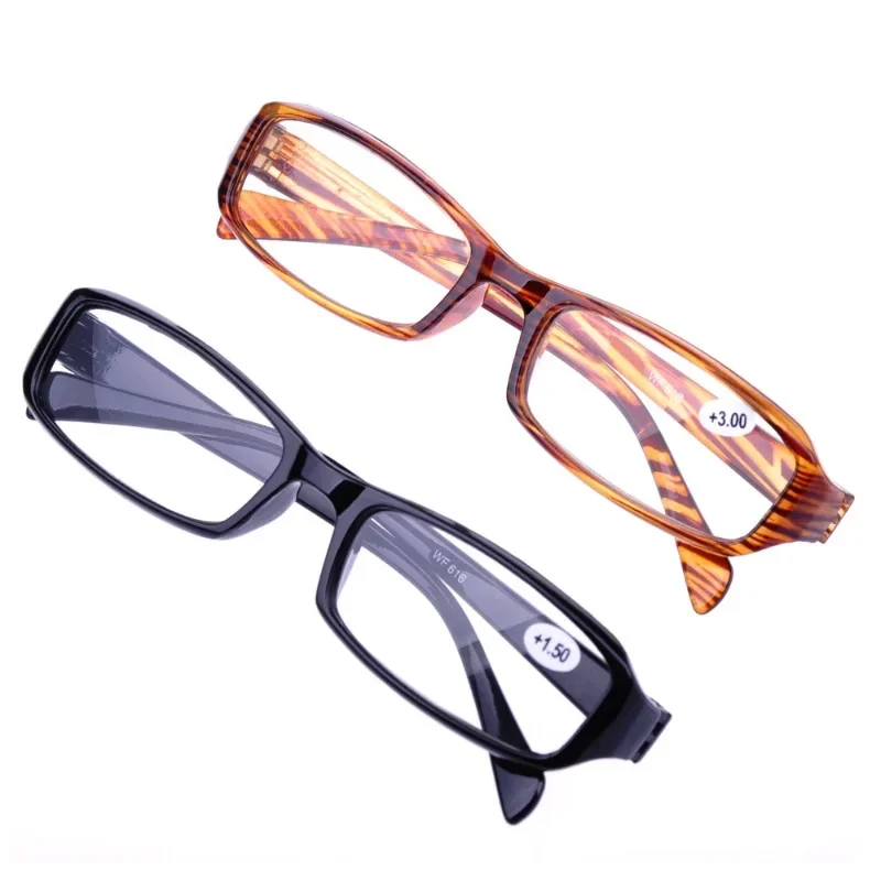 Reading Glasses New Men and Women Double Teeth HD Reading Glasses Simple Barrier-free Reading Clear