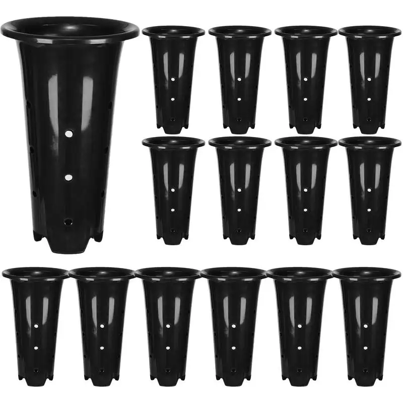 

15PCS Deep Plant Nursery Pots Effective Air Flow Tall Tree Pot Plant Container Starting Pot With Drainage Holes Deep Nursery pot