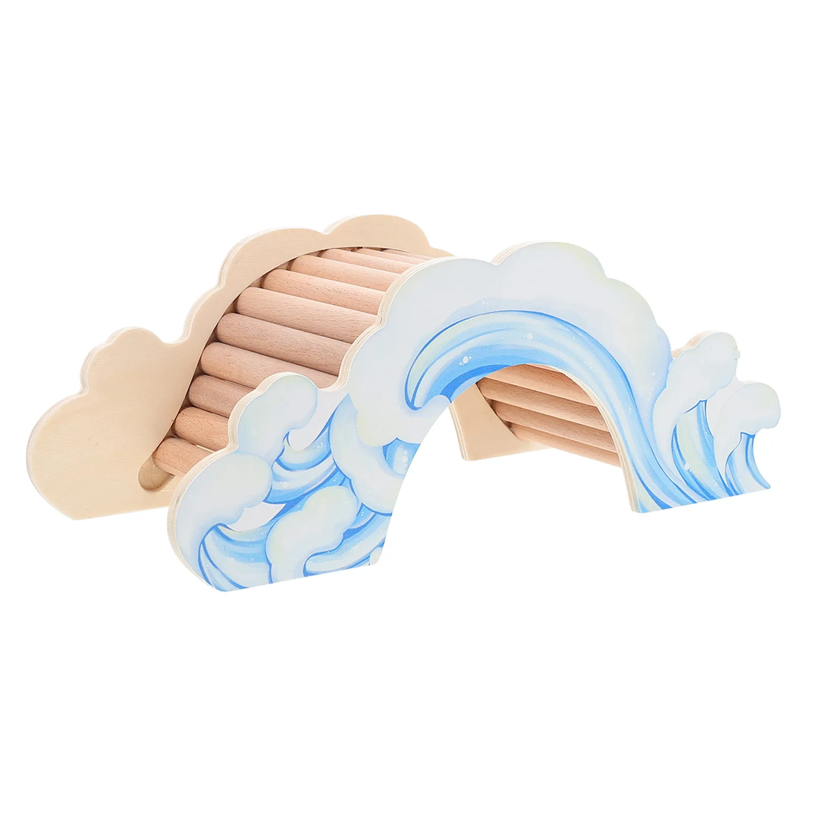 

Прекрасная утолщенная деревянная лестница для шиншилл: безопасный тренажер для хомяков, мышей, птиц, способствует созданию здоровой среды