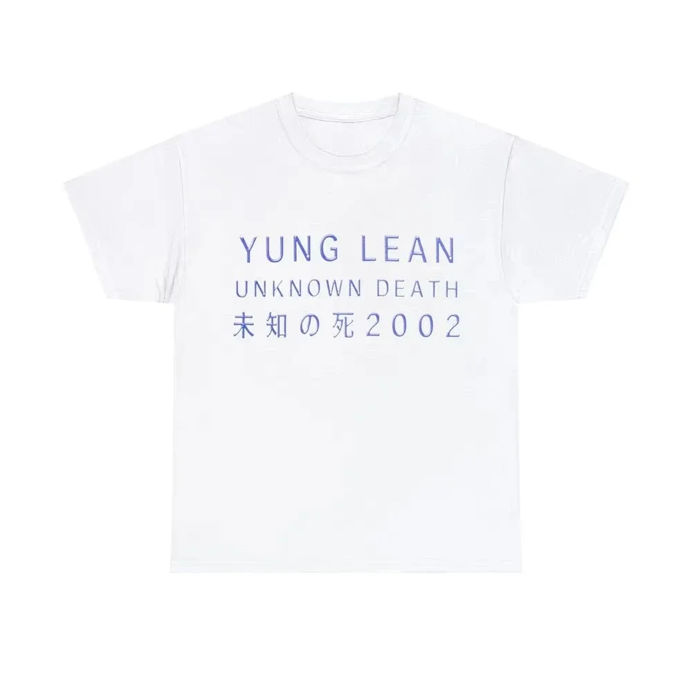 2026 New for Yung Lean Unknown Death 2002 Album Tour Merch Tee Music Hip Hop Trendy T-Shirt Men Summer TShirt Clothing