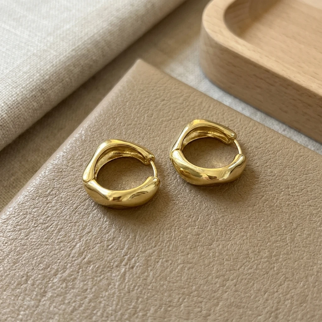 Women Geometric Rhombus Earrings Simple Alloy Ear Cuffs for Casual and Formal Occasions