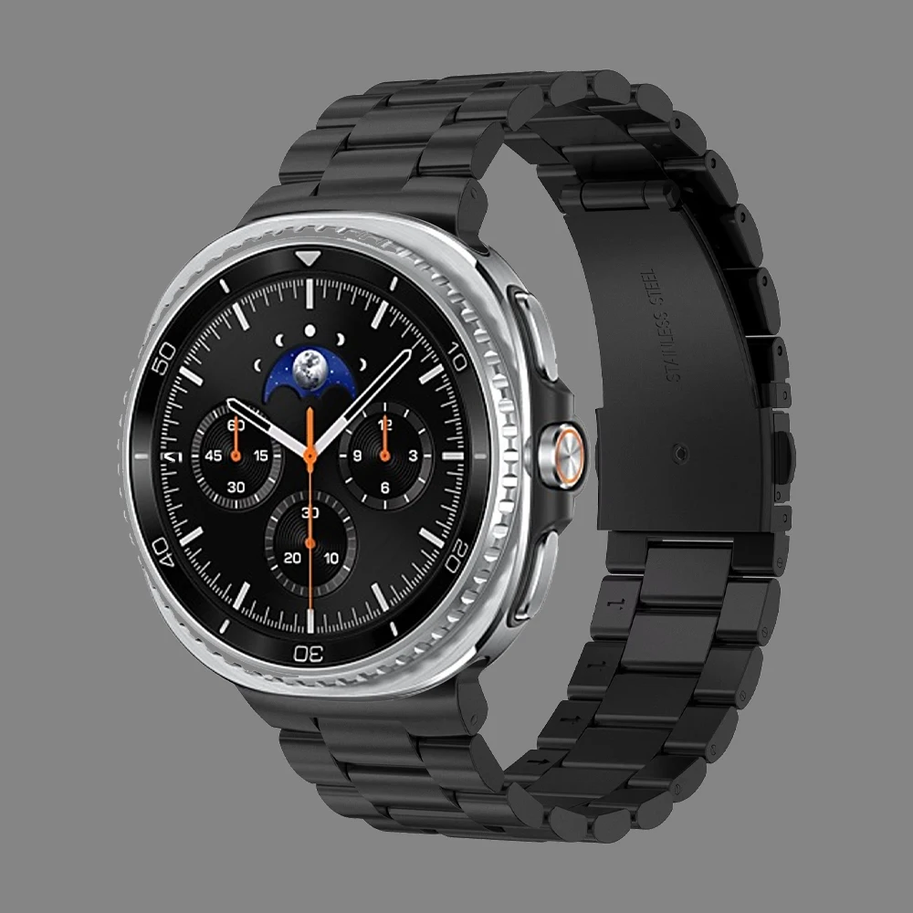 Edelstahlband für Samsung Galaxy Watch 8 Classic 46 mm 44 mm 40 mm Metall-Handgelenkgürtel Gliederarmband Correa Galaxy Watch8 Armband
