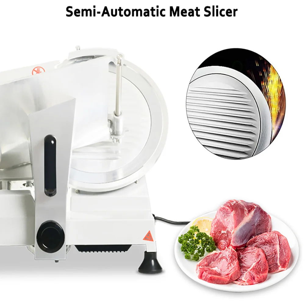 Commercial Meat Slicer, Electric Food Slicer, 150W Frozen Meat Deli Slicer For Commercial and Home use