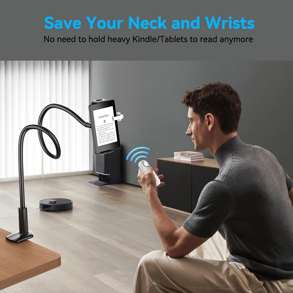 Control remoto RF, volteador de página, Clicker para tomar fotos, cámara, grabación de vídeo, gatillo remoto para Kindle Paperwhite