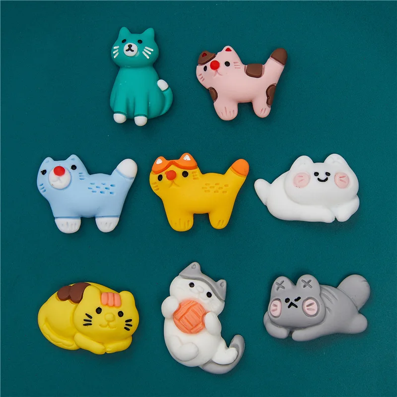 Kawaii Hedgehog Cat Animal Series Embellishments DIY Jewelry Making Scrapbooking Tools Accessories Cabochons Craft Supplies