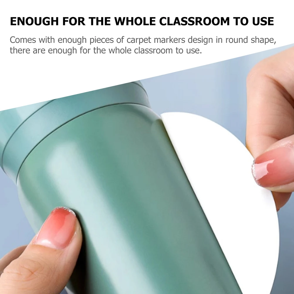

Round Floor Markers Carpet Dots Classroom Stickers Wear Resistant Safe Kids Preschool Decorations Dry Erase Circles