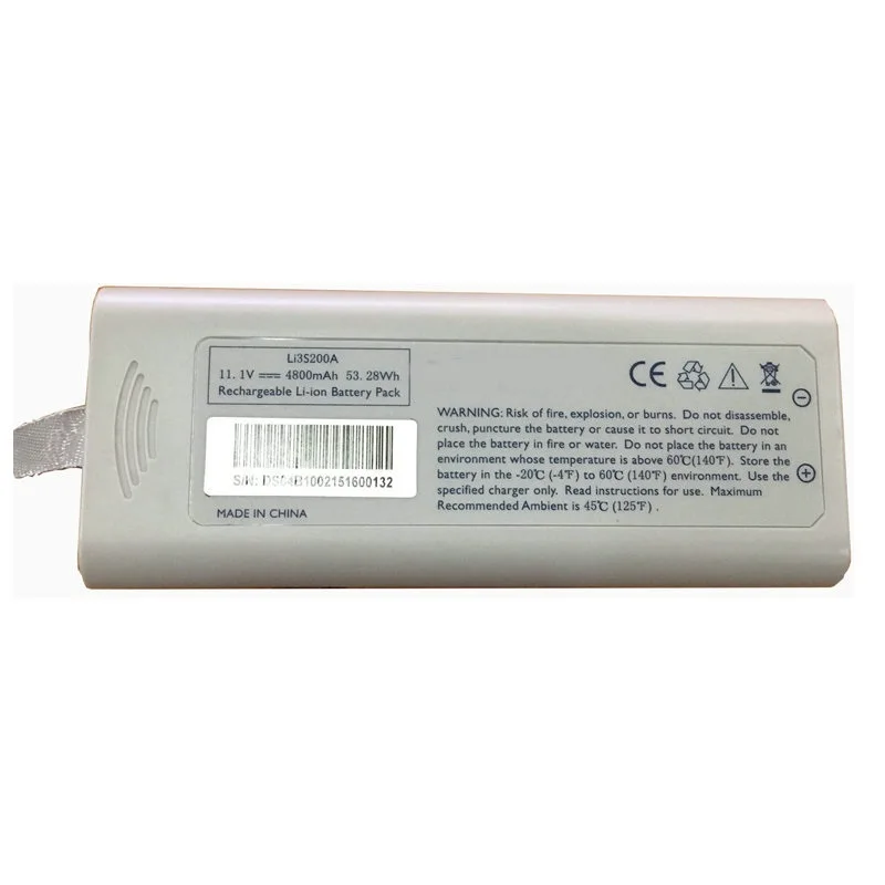 Vital Signs Monitor Battery for Goldway philips GS10,GS20,G30,G40,G30E,G40E Li3S200A