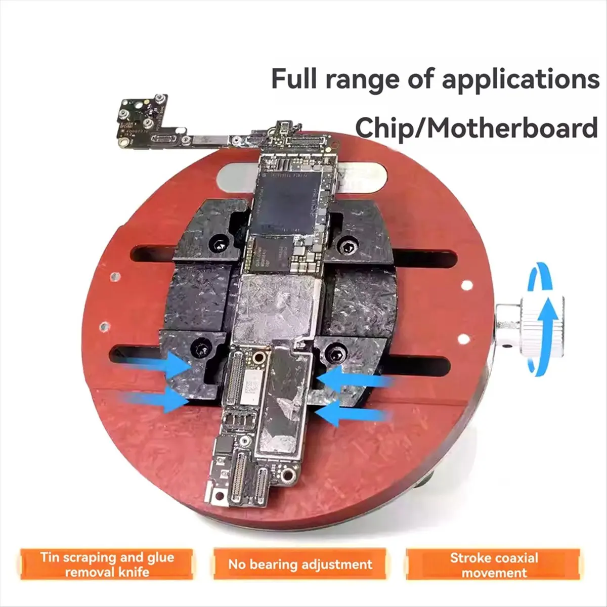 TOP RATED~Universal Mobile Phone PCB Circular Holder for Motherboard Soldering BGA CPU IC Chip Glue Tin Removal Repair Fixture