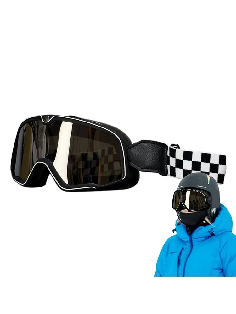 AliExpress NONE Riding Goggles Vintage Dustproof Racing Goggles Motocross Riding Goggles Windproof Dustproof Motorcycle Skiing Goggles For Men