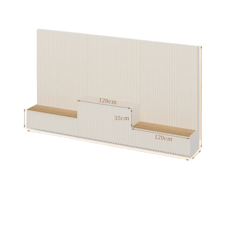 

Multifunctional stepped type, partition bench seat booth wall, combination store wall stool integrated commercial
