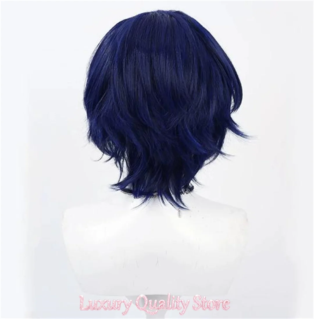 Cosplay VTuber Bangs for Charisma Motohashi Iori Wig Anime game party blue wig heat-resistant synthetic wig