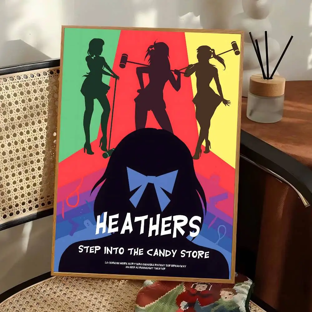 الكلاسيكية في سن المراهقة الموسيقية هيذرز الكلاسيكية خمر الملصقات الديكور اللوحة جدار الفن ورق الكرافت الأبيض Kawaii غرفة ديكور #5