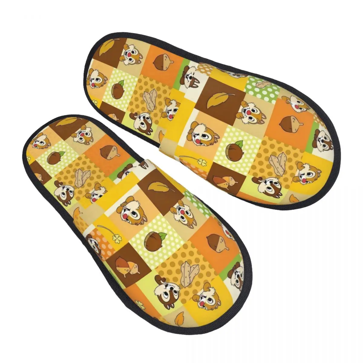 

Женские домашние тапочки Dale на заказ, удобные тапочки без шнуровки из пены с эффектом памяти, белка, мультфильмы, гостиничные тапочки