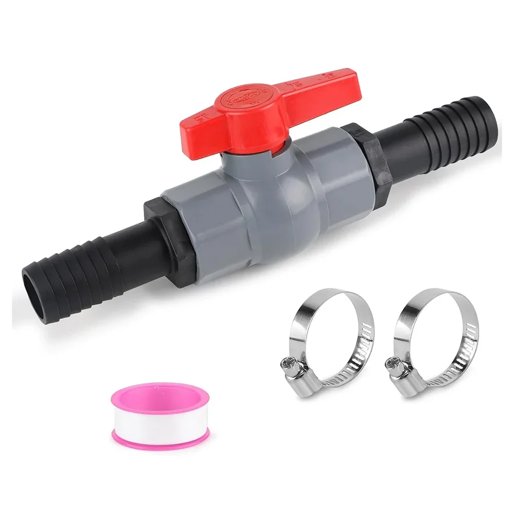 

Ball Valve With Hose Connector PVC Shut-off Valve Pool Valve 1 Inch/1 1/4 Inch Household Hardware Tools Accessories