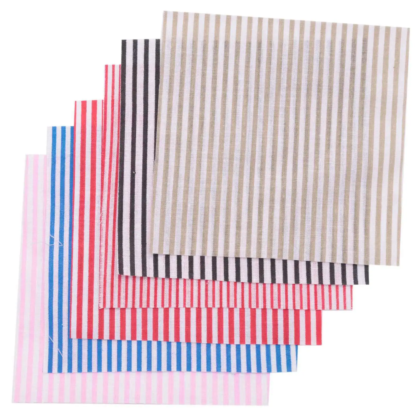 A38M Fabric Patchwork Craft Cotton Material Batiks Mixed Squares Bundle, 10 x 10cm, 100-Pack