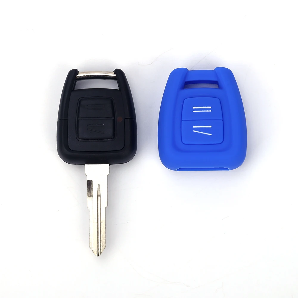 Capa de silicone para chave remota de carro, 2 botões, para vauxhall opel holden astra zafira vectra tigra omega signum frontera