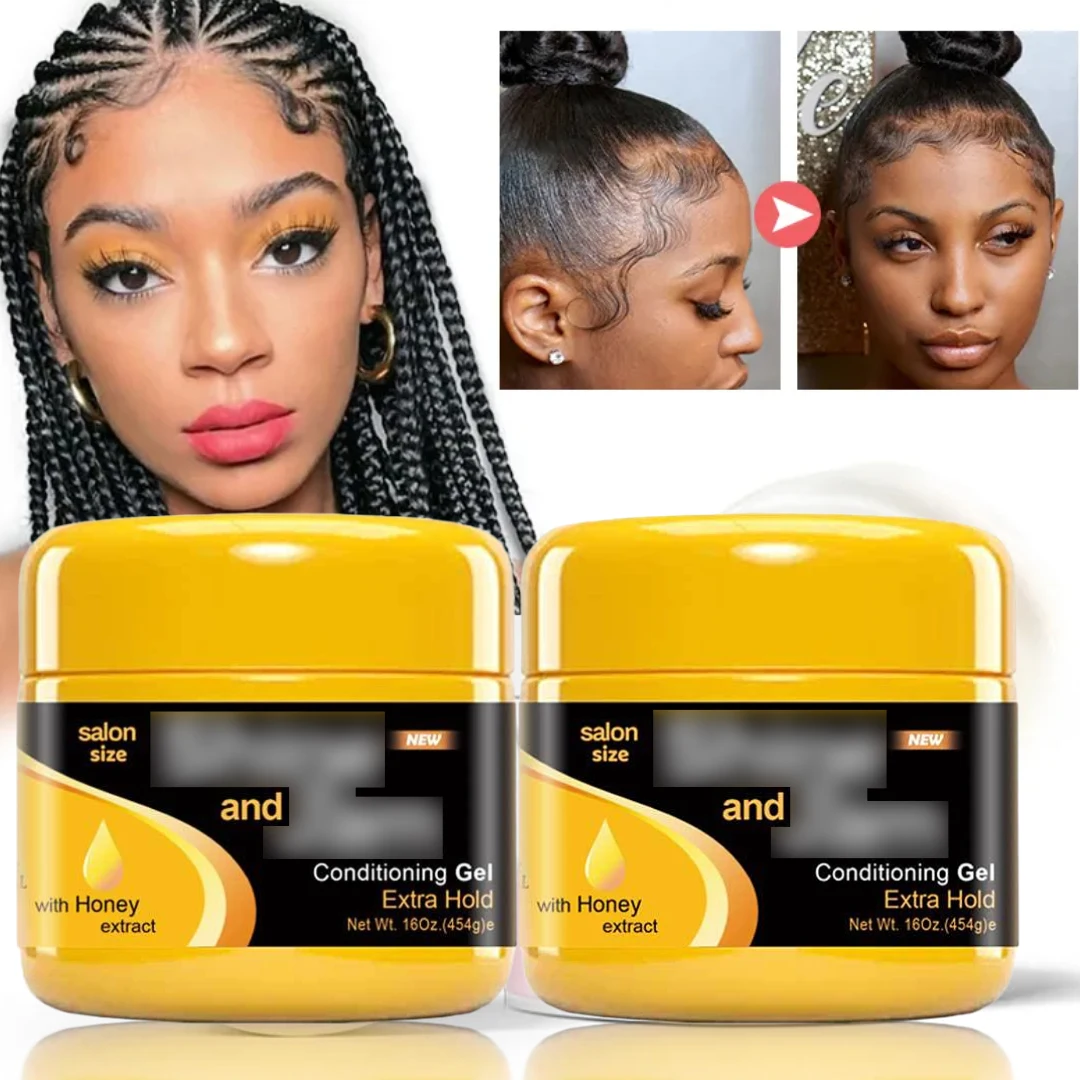 Magic Gel For Braids Strong Hold Edge Control No Flake Hair Styling Gel For Braiding Twisting Smooth Edges Cornrow