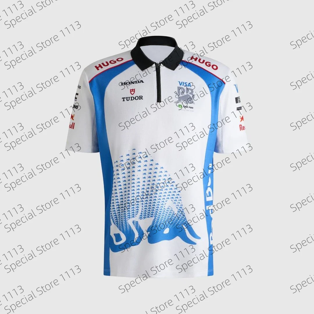 

2025 Fans Red Animal Racing No.22 Team Uniform Men's and Women's Summer Casual Polo Shirt Sportswear