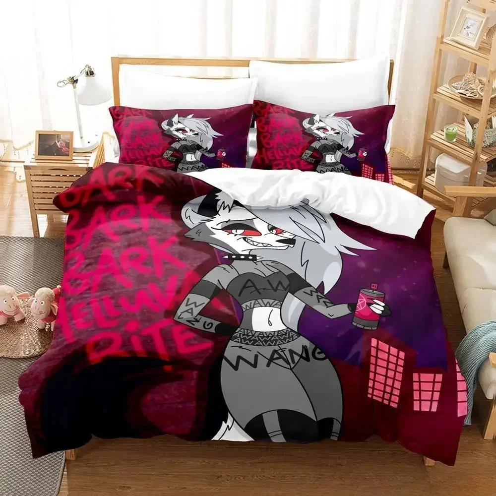 

Loona boss Bedding Set Single Twin Full Queen King Size Bed Set Adult Kid Bedroom Duvet cover Sets 3D Anime parure de lit Bed