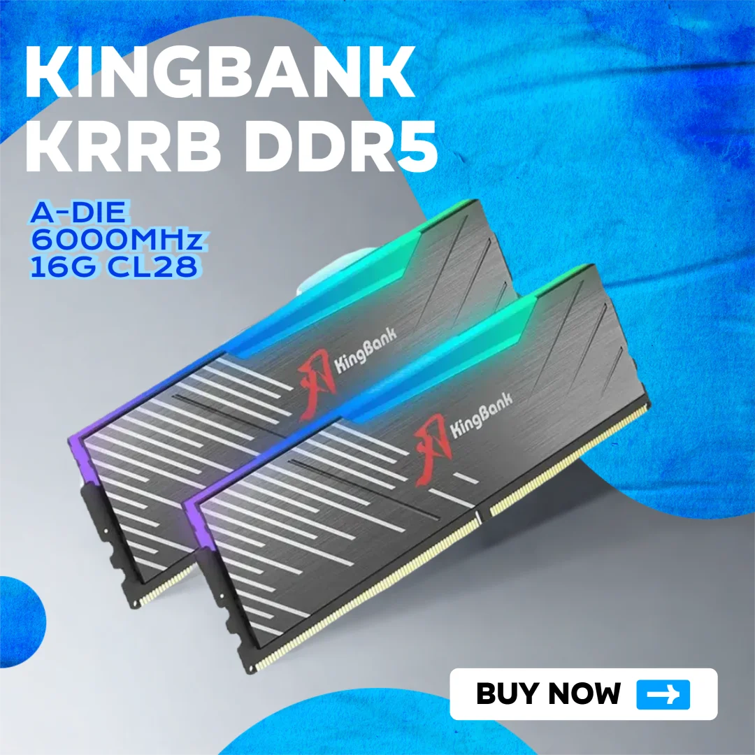KingBank KRRB DDR5 16GB 6000MHz CL28 Memoria Ram KIT Desktops
