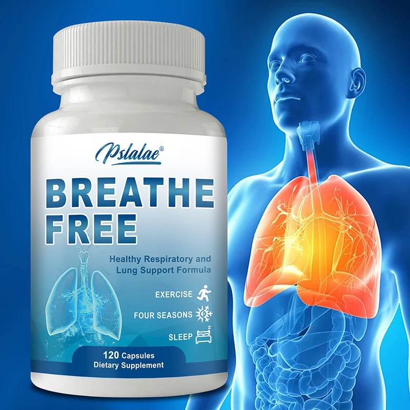 Breathe Free Support - Lung Cleansing and Detoxifying, Supports Respiratory System, Helps Maintain Clear Airways, Boosts Energy