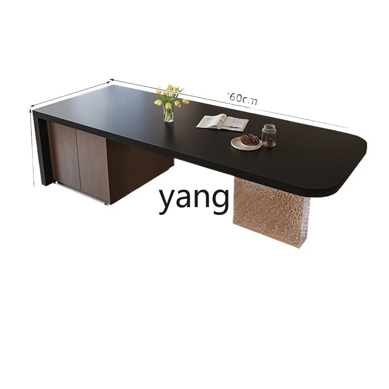 

CX rock slab island dining table integrated flush French retro style high-end mid-guide table
