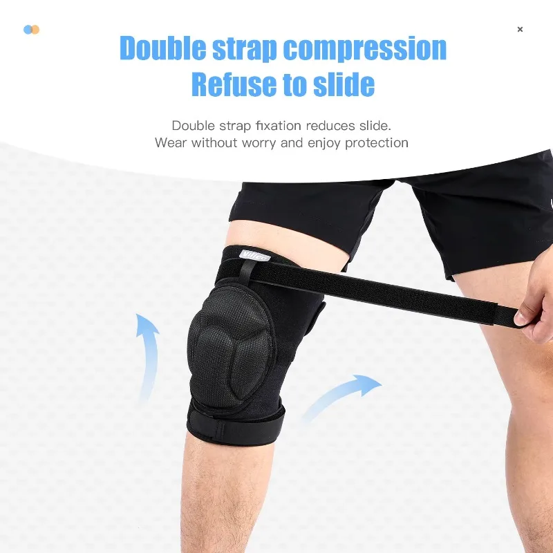 Thickening Pressure Strap Knee Pads Sports Protection Elastic Anti-Collision Support Brace for Extreme Sports Volleyball