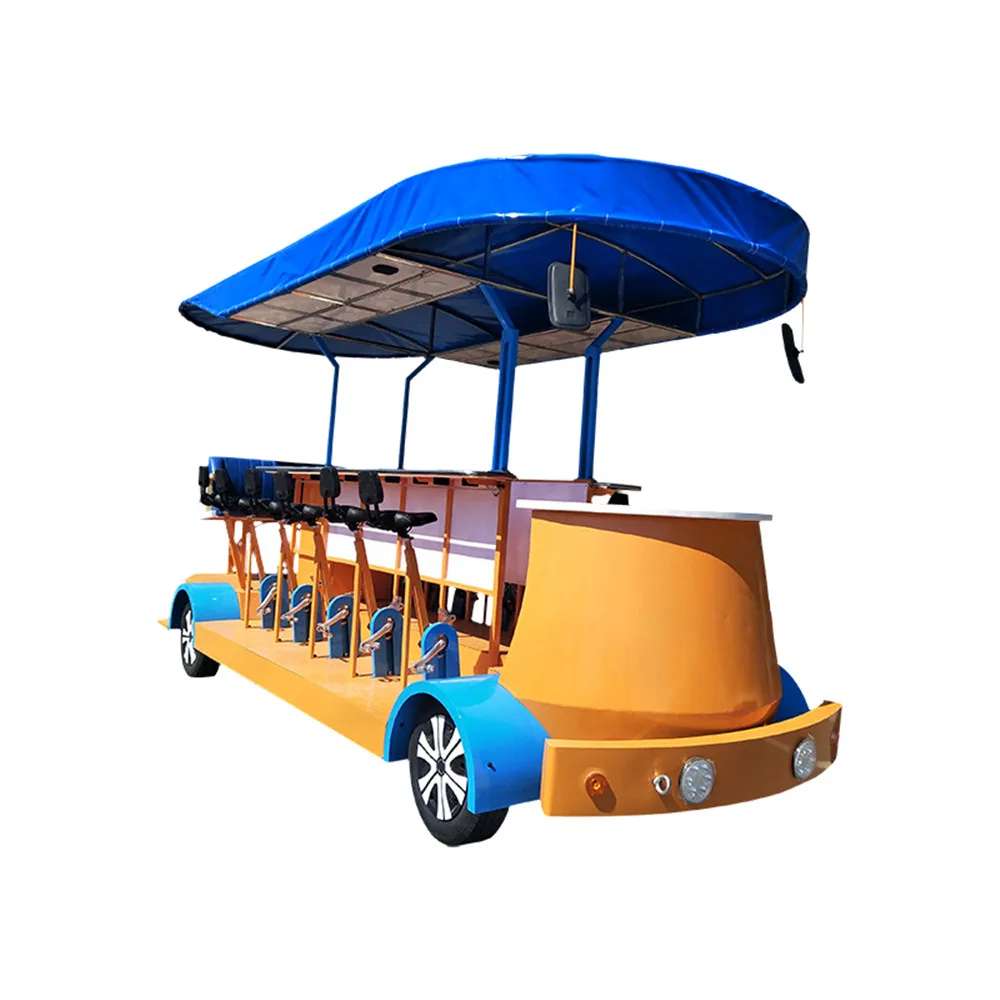 Outdoor Party Beer Bike with 10-17 Seats Bicycle Street Park Surrey Pub Beer Bike for Sale