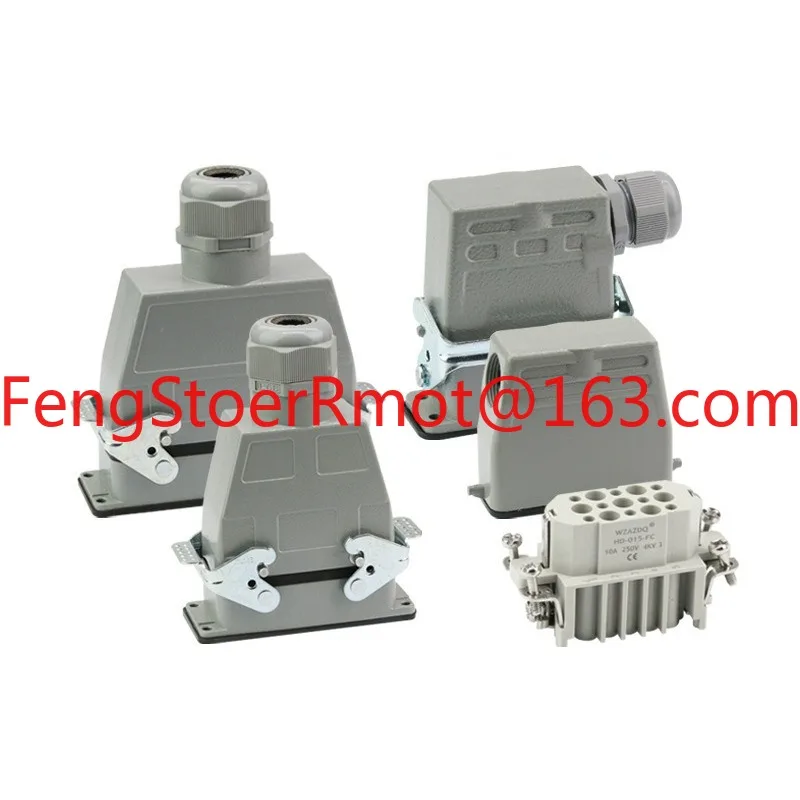 Rectangular cold-pressed heavy-duty connector HD/HDD/HEE-10~ 216 core industrial waterproof aviation male plug socket