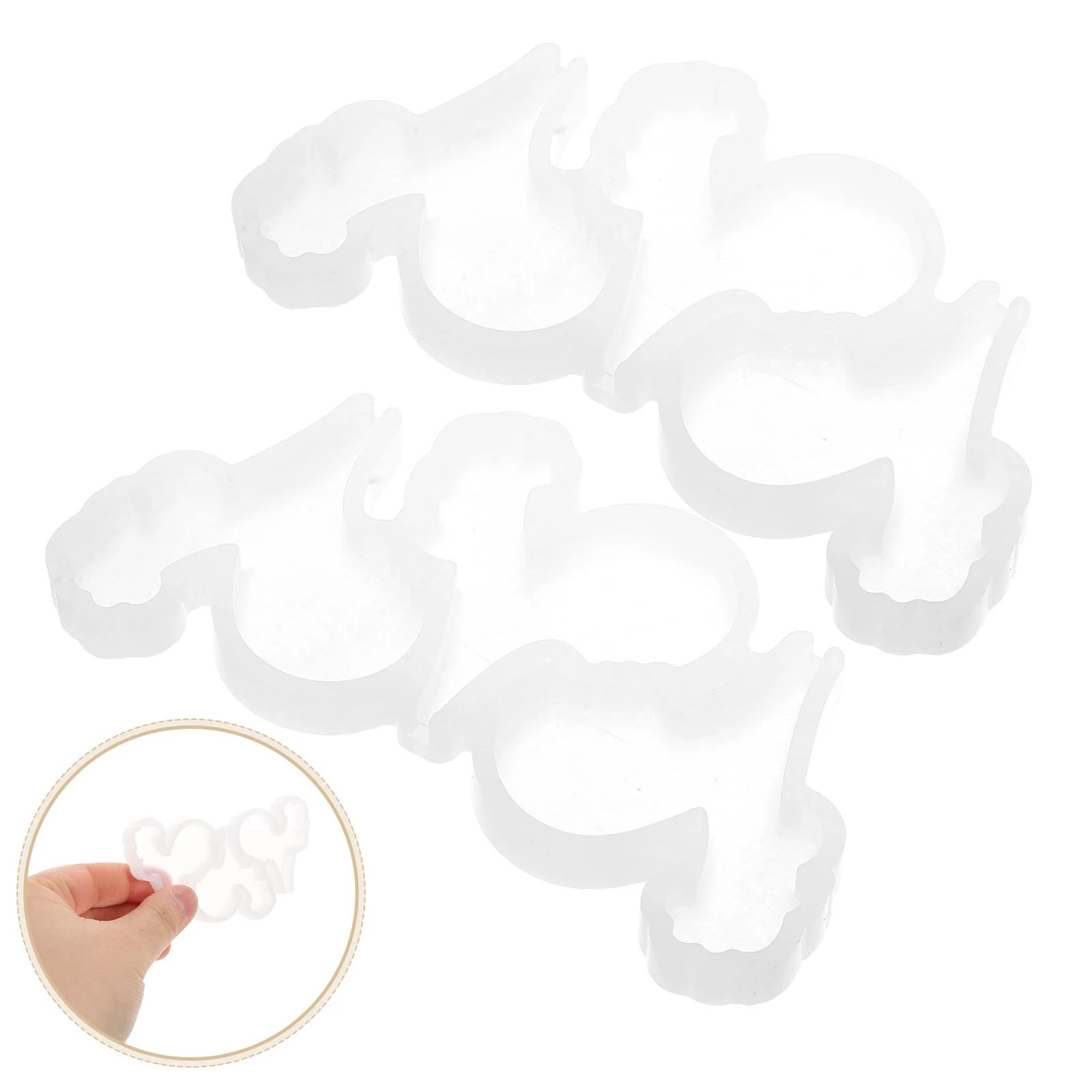 Herramientas para hornear de silicona con forma de Animal y Chocolate, suministros para hacer dulces, decoración con forma de pollo, moldes creativos de resina epoxi DIY, 2 uds.