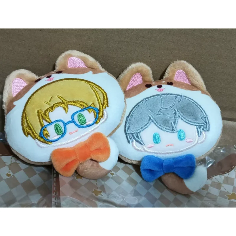 X Ensemble Stars 2 Plush Brooch Cute Shiba Inu Cosplay Lapel Pin For Bag Clothing Decoration Anime Game Fans Collectible
