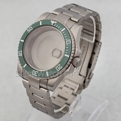 Pilot dykarklocka, boett, titan 316L stål, för NH34 NH35 NH36 NH38 NH70 PT5000 ETA2824 safir, 20BAR vattentät, allergivänlig 10 best sales titan nh35 - №4